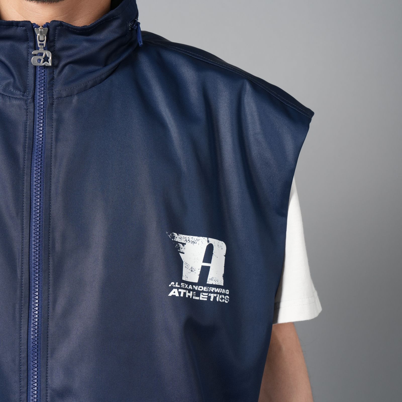 alexander wang - 【ラスト1点】ZIP-UP VEST W/GRAPHIC