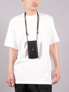 【ラスト1点】 Y-3 PHONE CASE  /  フォーンケース / スマホケース  [レザー]   (ブラック)