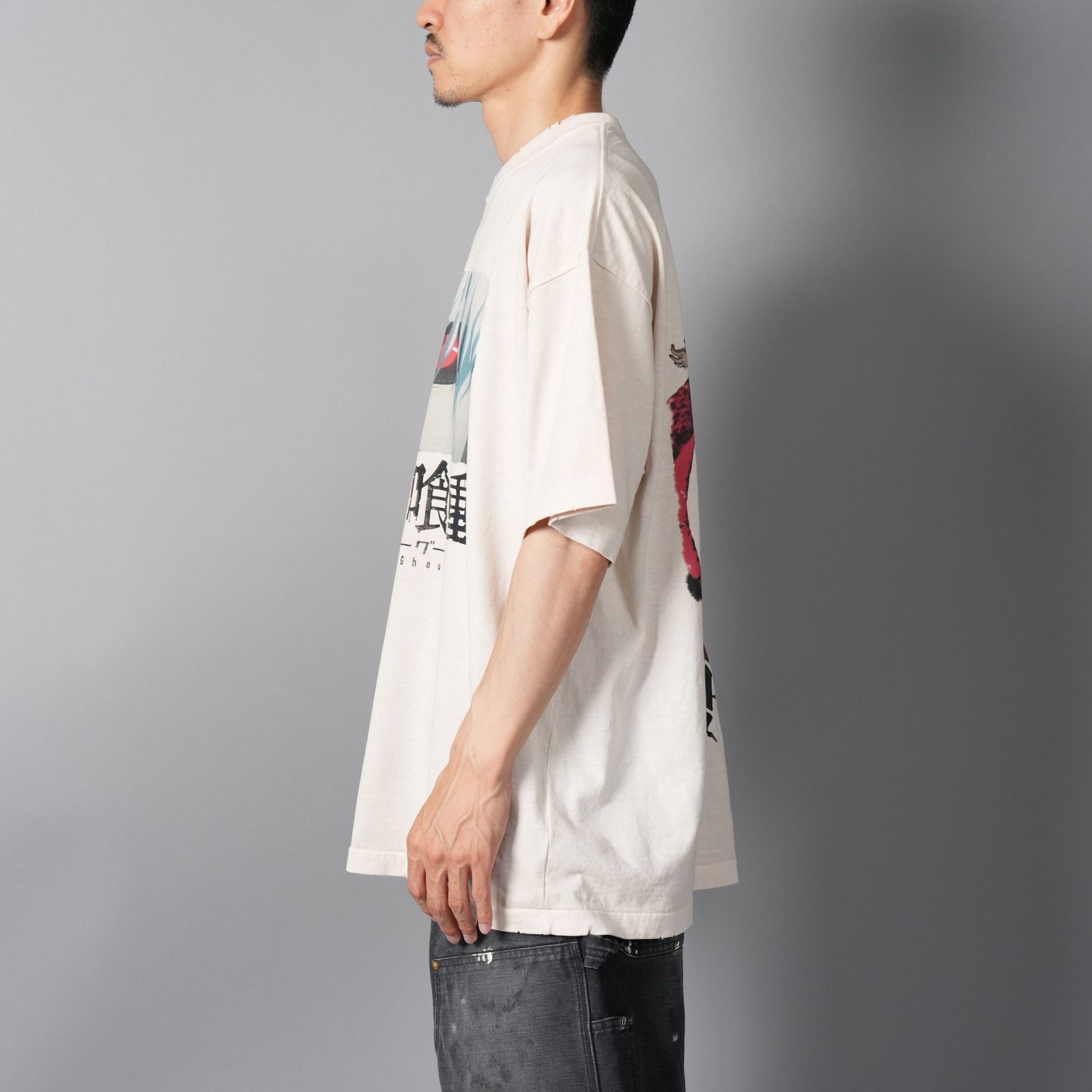 [東京喰種]  TTGM25SM004 / S/S T-Shirt  (KANEKI BACK BORN)  / Tシャツ (ホワイト)