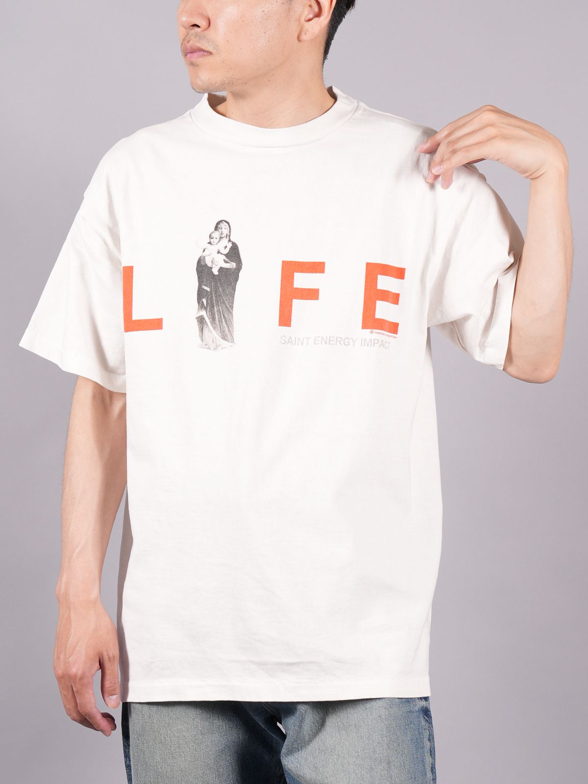 ©SAINT M×××××× - 【ラスト1点】 SM-S23-0000-020 / LIFE MARIA / Tシャツ (ホワイト) |  Confidence