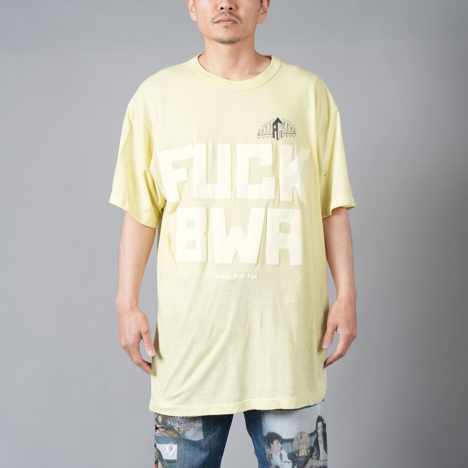 FUCK BWA Tee / ファック ベターウィズエイジ Tシャツ [XXLサイズ] (イエロー)