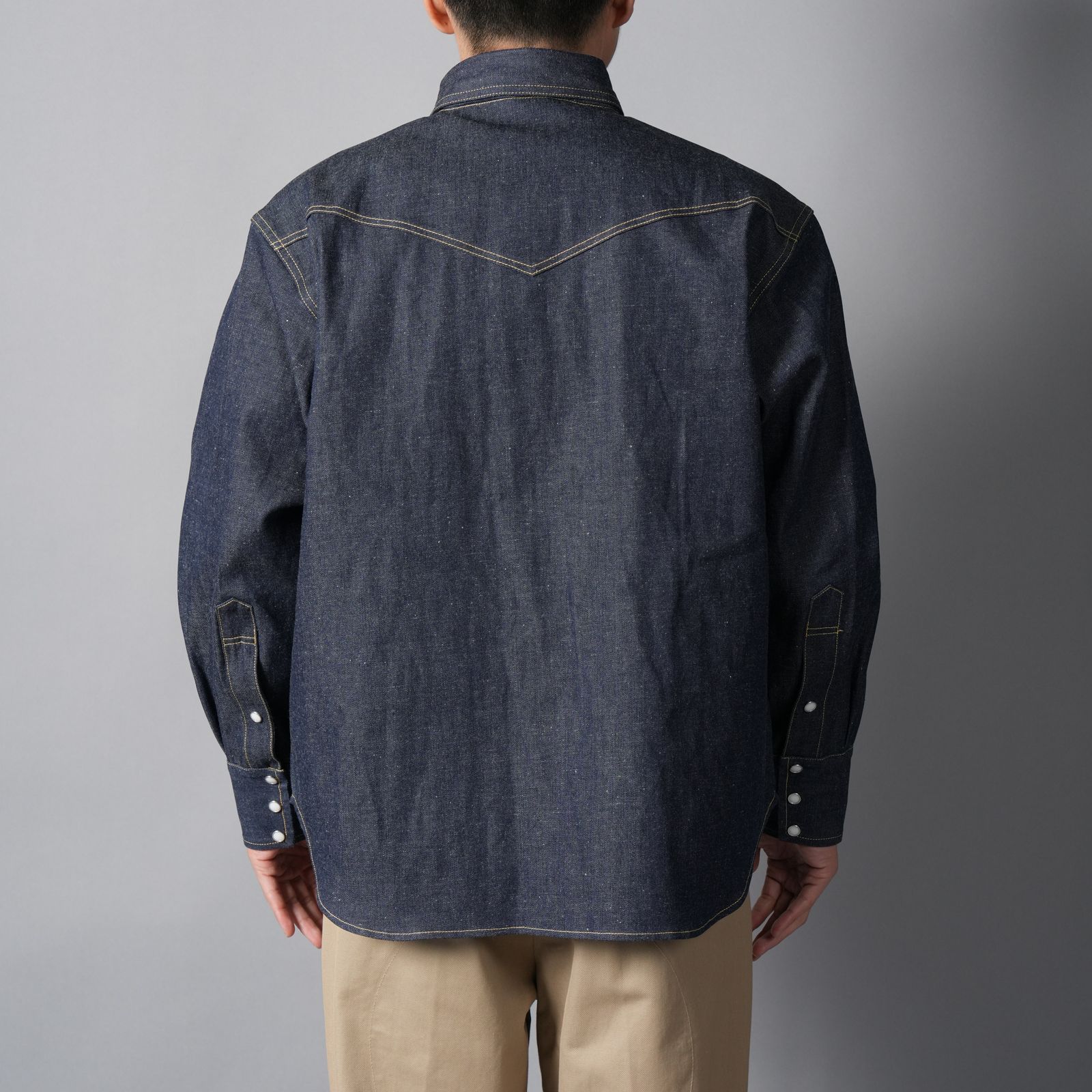 【ラスト1点】【コラボ】SM-MK8-0000-C43 / BBJ_DENIM SHIRT/ REGID / BLUE / デニムシャツ (ブルー)