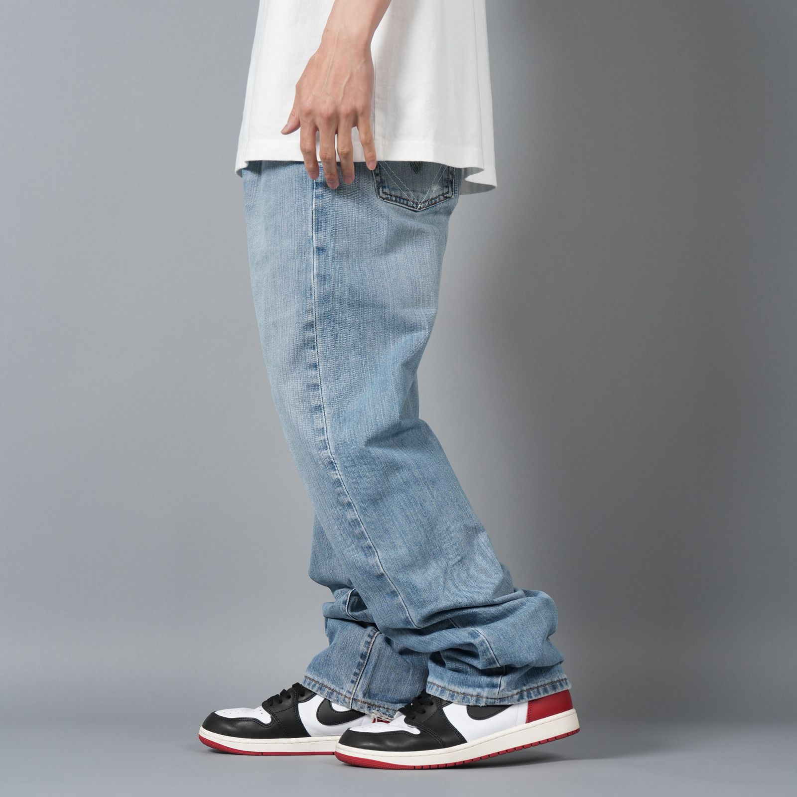 【ラスト1点】BASICKS x Vintage Levi's Heart Pocket Denim / ハートポケットデニム [34インチ] (ブルー)