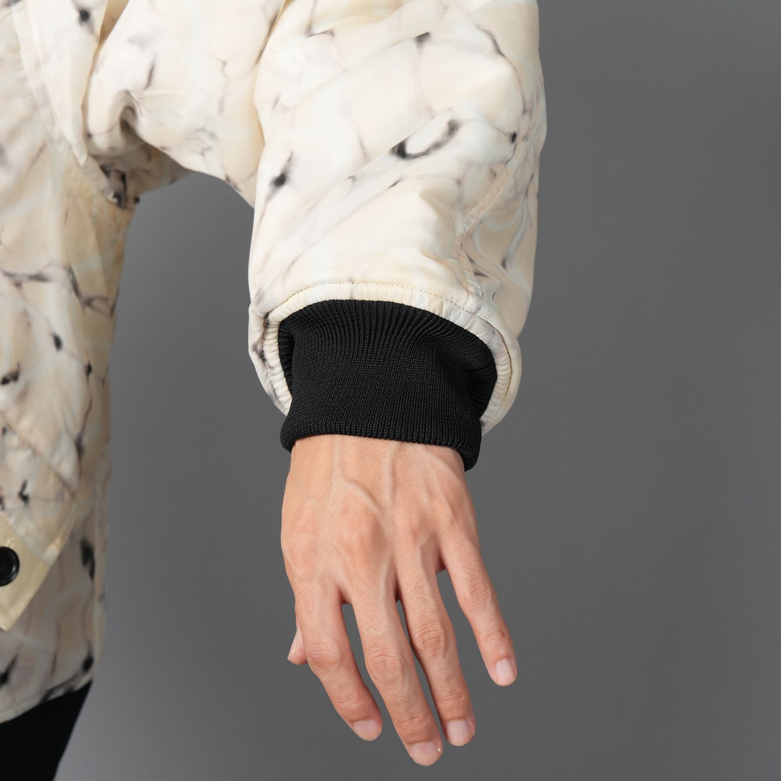 WR REAMIDE DOBBY FLIGHT JACKET  / フライトジャケット (マーブルベージュ)