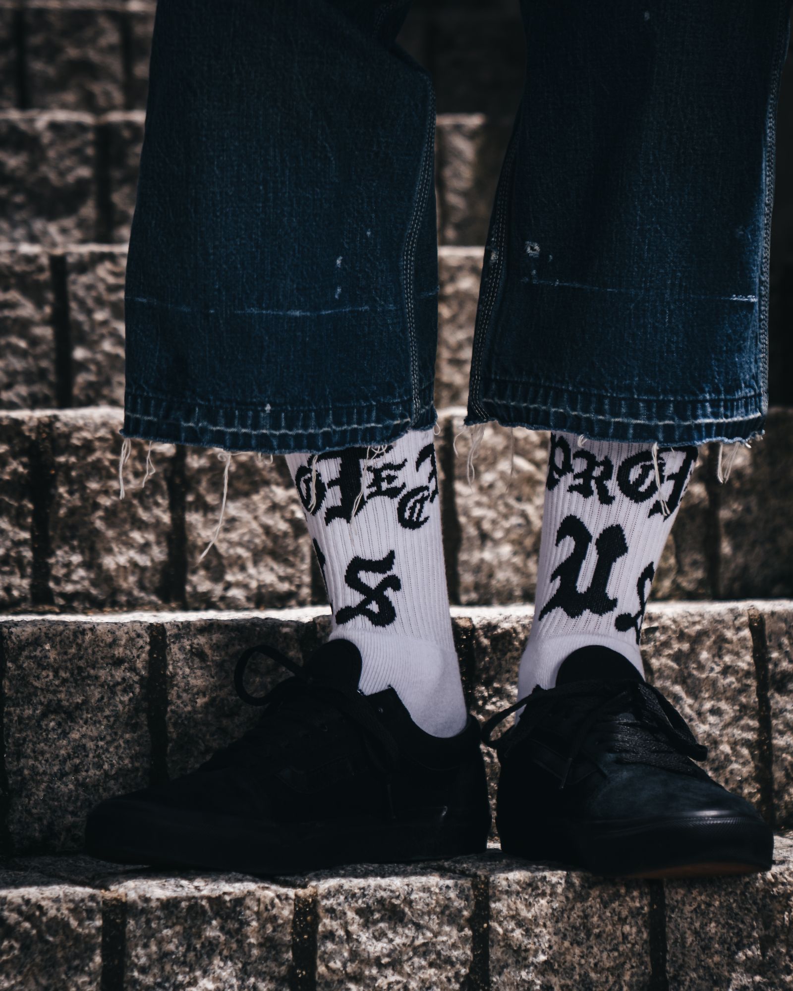 SAINT Mxxxxxx セント マイケル SS25 SOCKS/EYE / BLK - NUBIAN