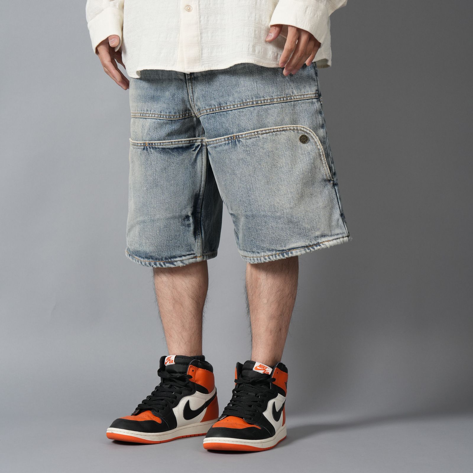 M UTILITY SHORTS / デニムショーツ (ブルー)