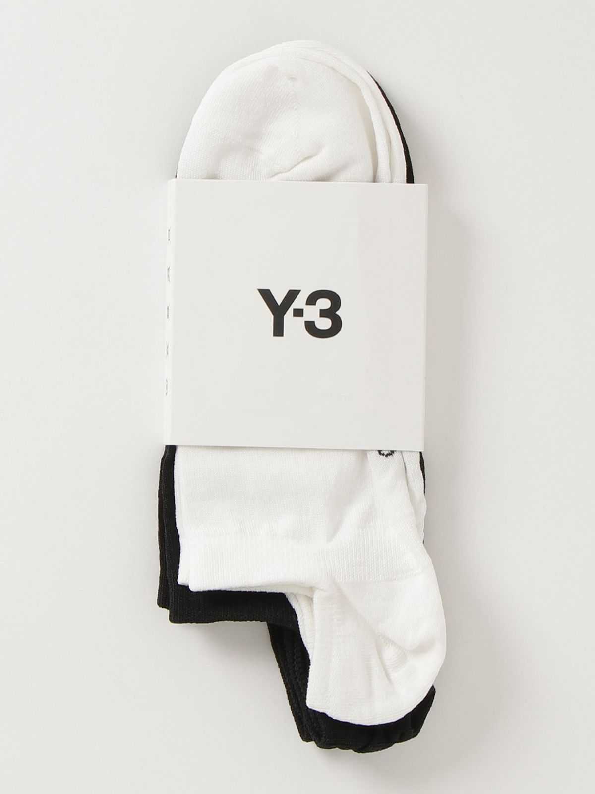 【ラスト1点】 Y-3 2PP INVI SOCKS  / ツーパック インヴィ ソックス (ブラック/ホワイト)