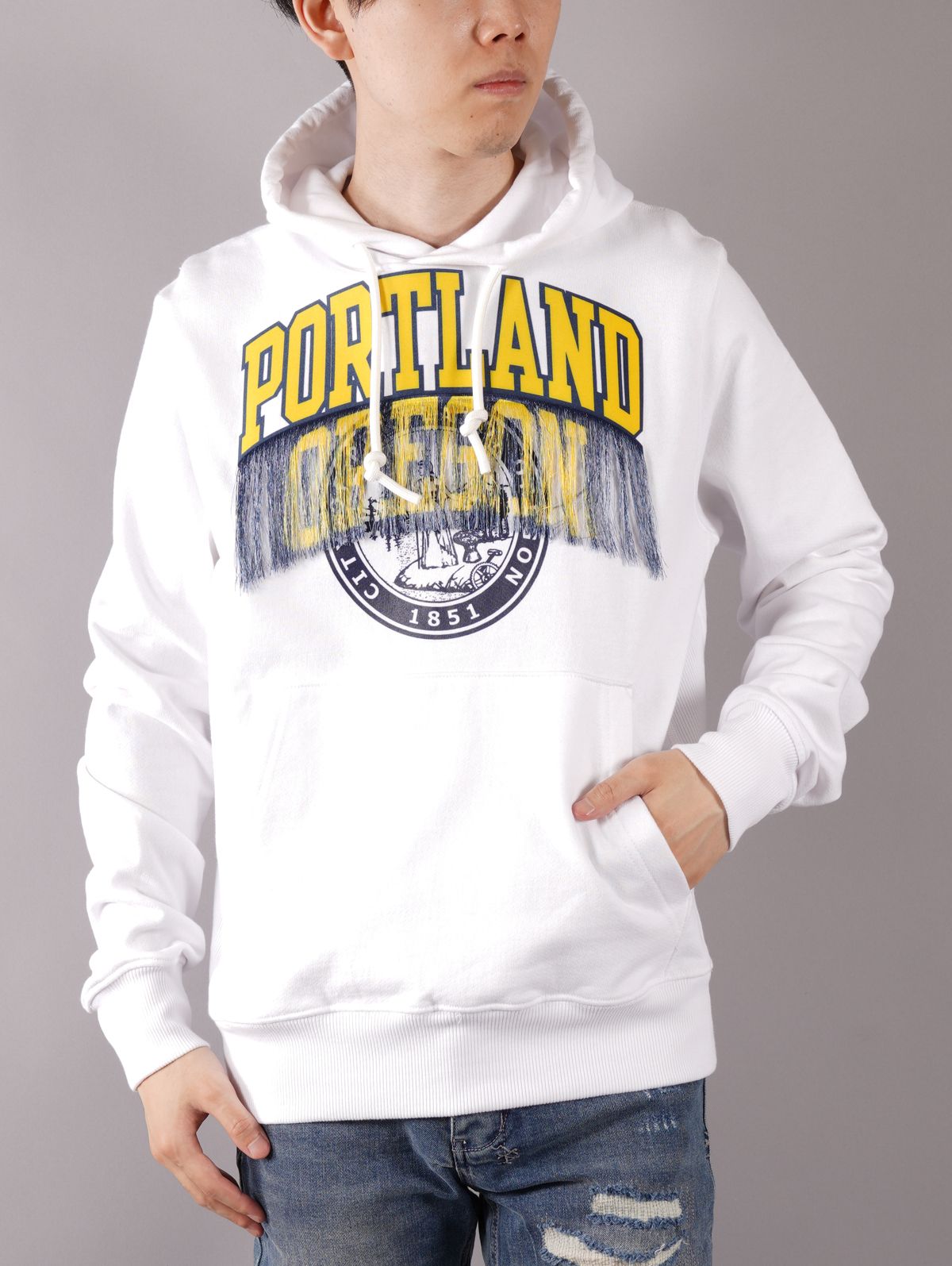 【ラスト1点】PORTLAND HOODIE / ポートランド フーディー(ホワイト)