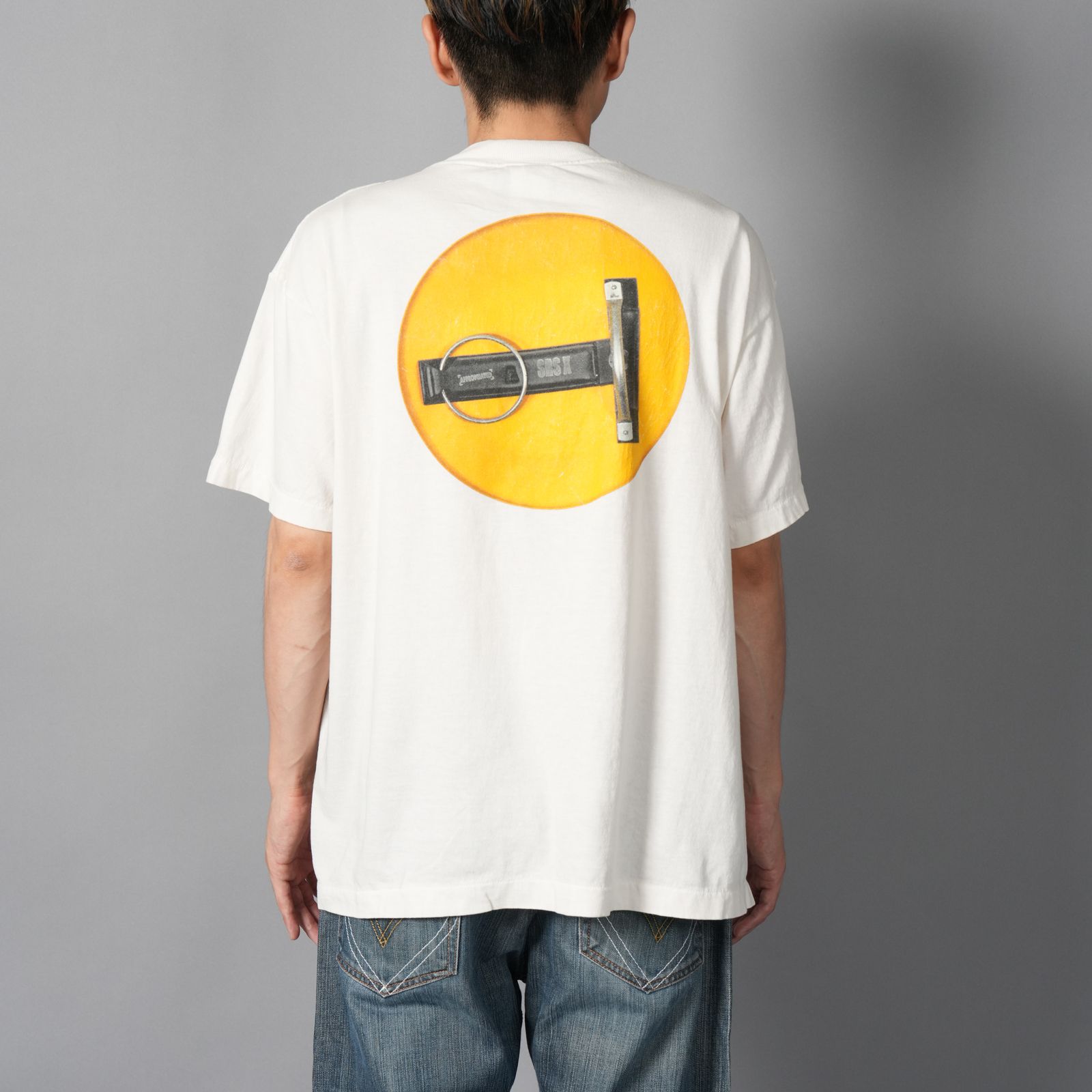 【ラスト1点】【コラボ】SM-HR1-0000-C02 / KLF_SS TEE / SMILE / WHITE / Tシャツ (ホワイト)