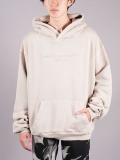 【アウトレット】 SWEATSHIRT HOODIE WITH EMBOSSED LOGO  / フーディー パーカー (フェザー)