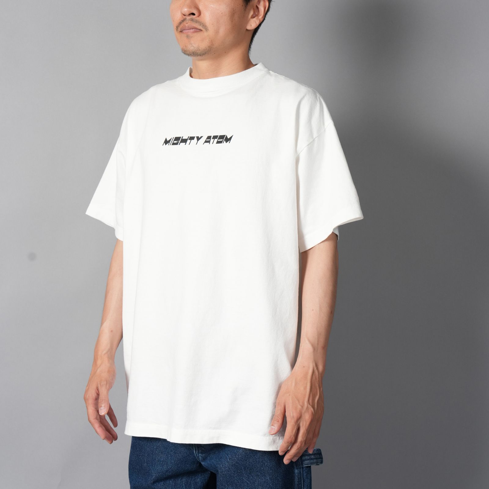 【コラボ】EU-MK1-0000-C06 / EU AB LOGO SS TEE  / WHITE / Tシャツ (ホワイト)
