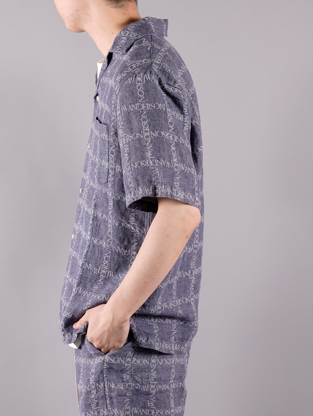 ラスト1点 / SHORT SLEEVE SHIRT / ショートスリーブシャツ (ネイビー)