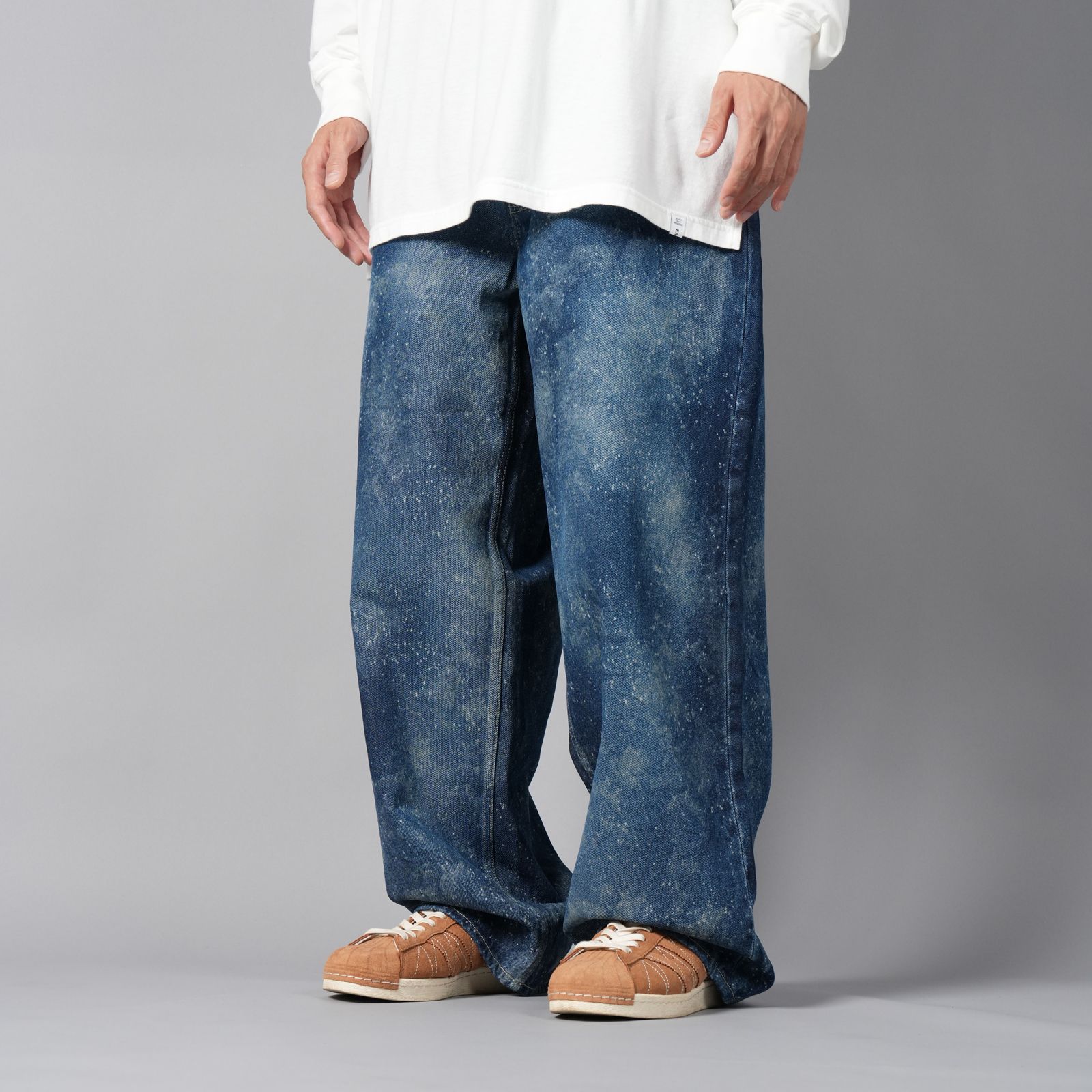 【ラスト1点】GALAXY DENIM BIG HEART PANTS / ギャラクシーデニム ビッグハートパンツ  (インディゴ)