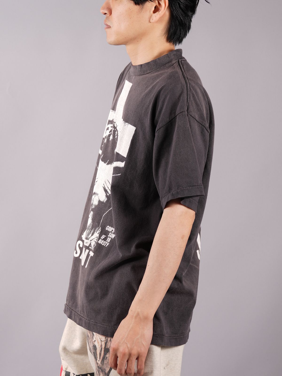 SAINT M×××××× - ラスト1点 / SM-S22-0000-016/SS TEE/DMJ/ BLACK / T