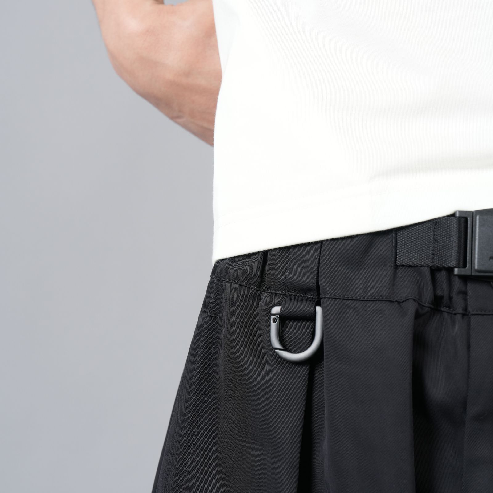 【ラスト1点】NYLON TWILL SHORT / ナイロンツイールショーツ / パンツ (ブラック)