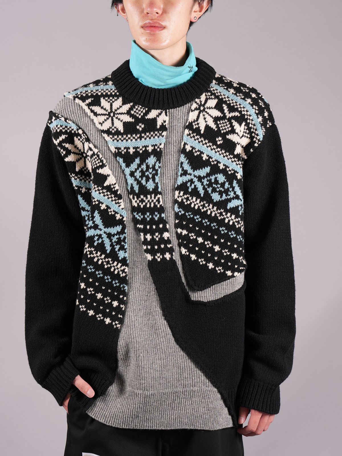 YUKI HASHIMOTO Patchworked Ski Jumper