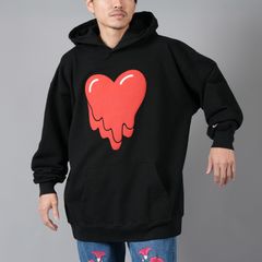 【ラスト1点】HEART LOGO HOODIE /  ハートロゴ フーディー (ブラック)