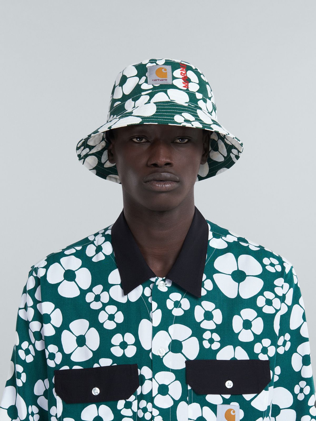 MARNI - 【ラスト1点】 MARNI X CARHARTT WIP - GREEN BUCKET HAT