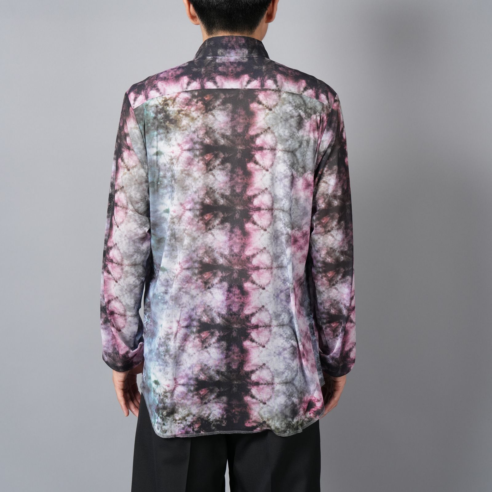 【ラスト1点】TIE DYE TULLE SHIRTS / タイダイ チュールシャツ (ピンク)