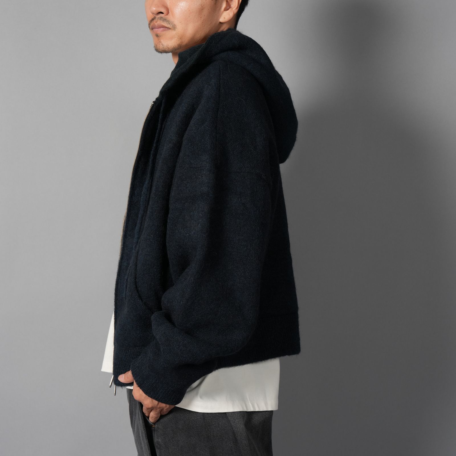 ALPACA KNIT V2 JACKET  / アルパカ ニットジャケット (アルパカインディゴ)