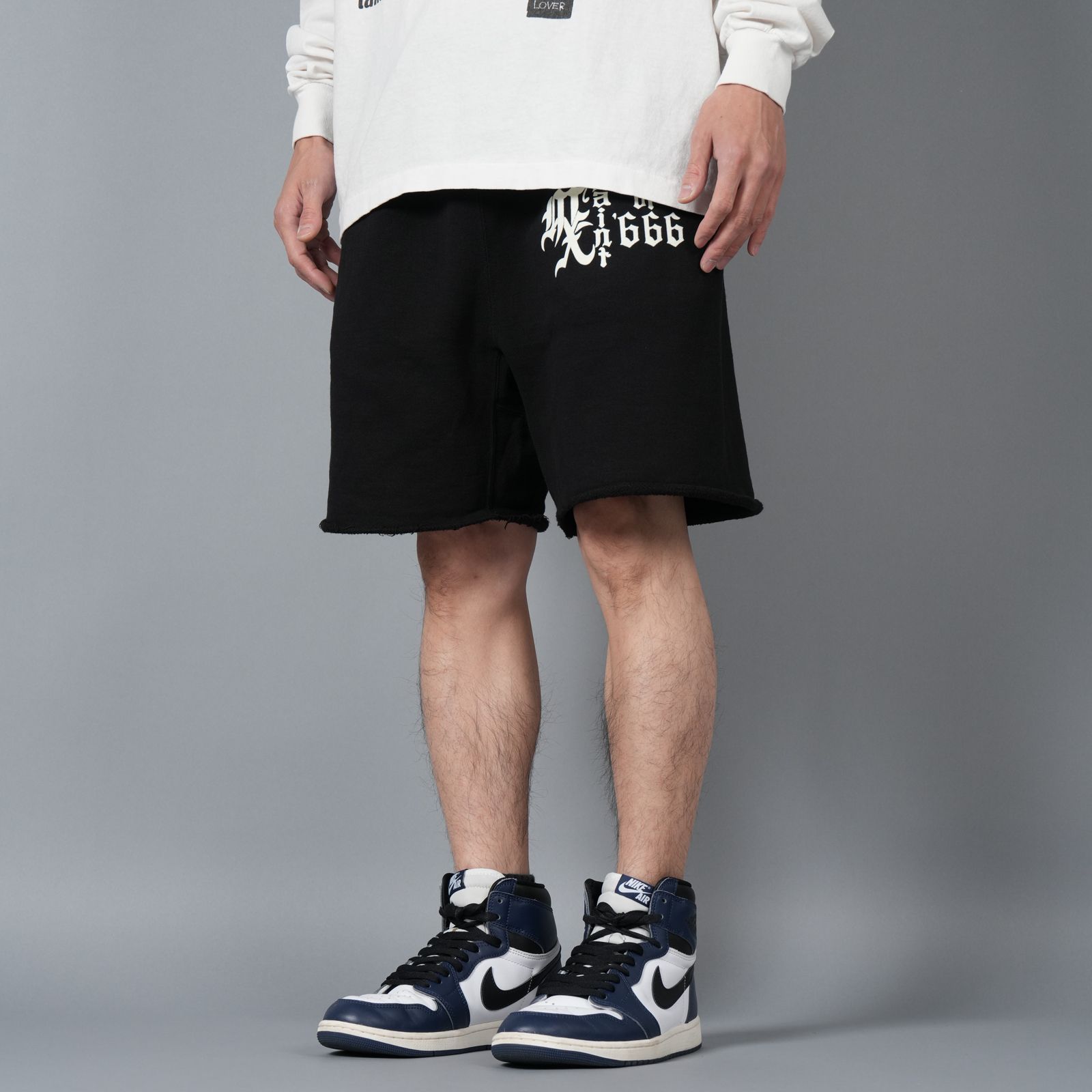 【ラスト1点】SM-HR8-0000-058 / SWEAT SHORTS / MX666 / BLACK / スウェットショーツ (ブラック)