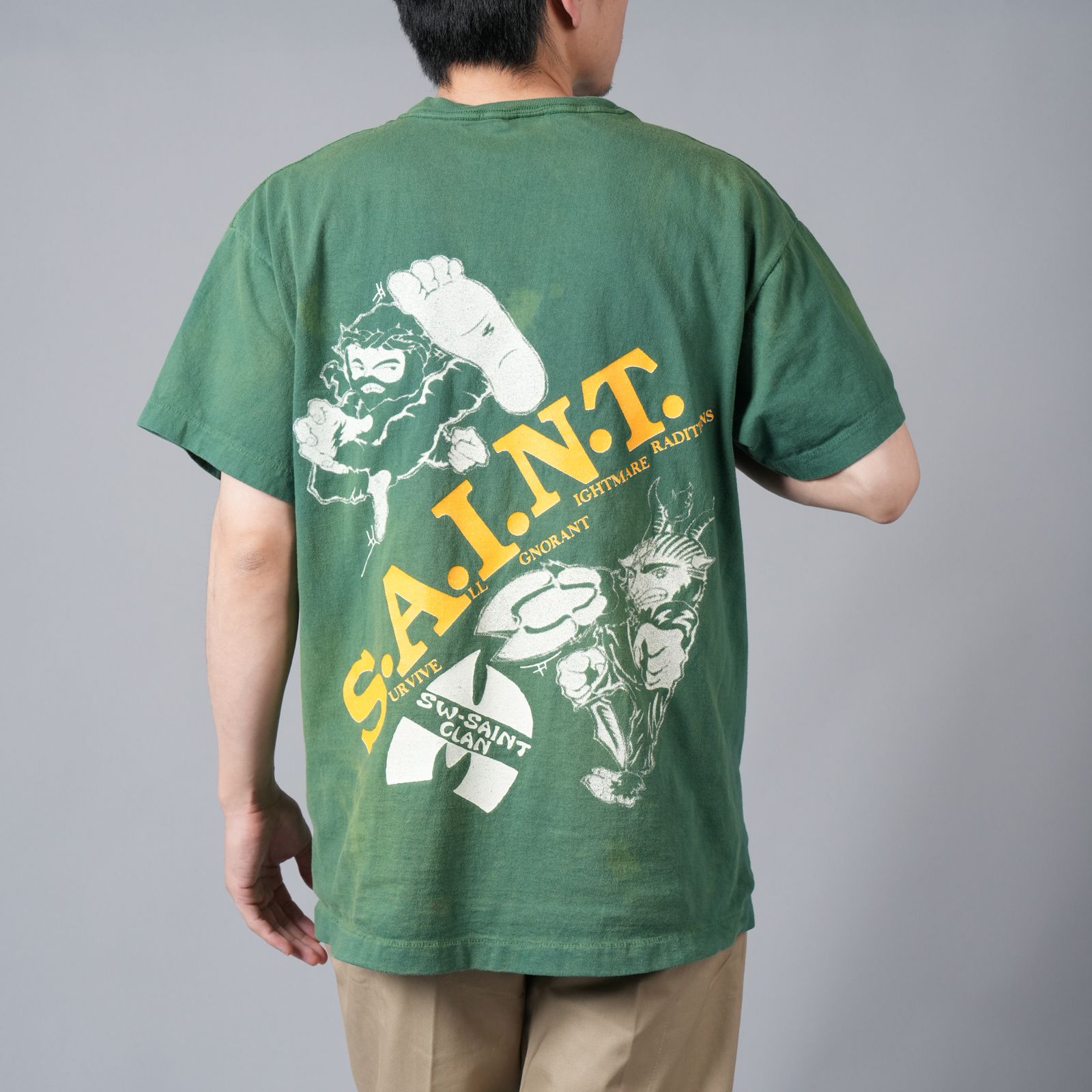 【ラスト1点】【限定】SM-YS8-0000-C16 / SW_SS TEE/SAINT CLAN / GRN / Tシャツ (グリーン)