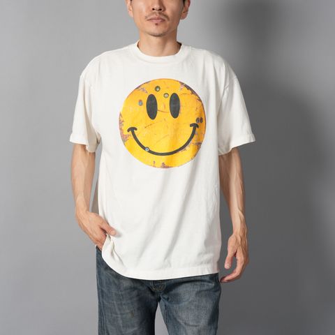 【ラスト1点】【コラボ】SM-HR1-0000-C02 / KLF_SS TEE / SMILE / WHITE / Tシャツ (ホワイト)