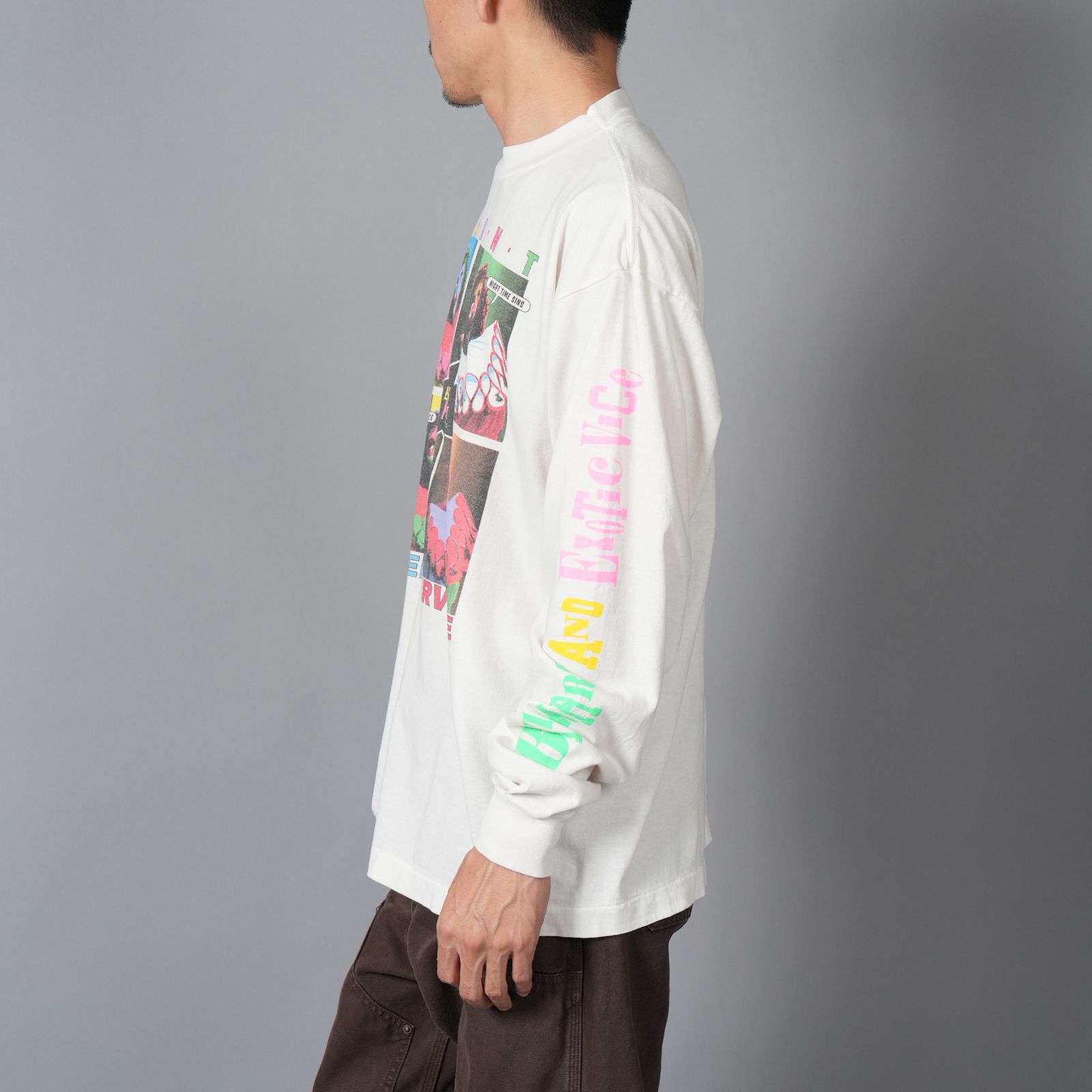 Saint M✕✕✕✕✕✕十字架デザイン 長袖カットソー L Saint M✕✕✕✕✕✕十字架デザイン 長袖カットソー L SAINT M×