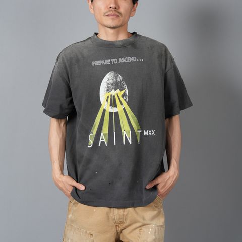 【ラスト1点】SM-HR8-0000-007 / SS TEE / EGG / BLACK / Tシャツ (ブラック)