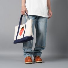 【ラスト1点】【コラボ】EU-HR8-0000-C37 / EU MILO TOTE / NAVY / トートバック  (ネイビー)