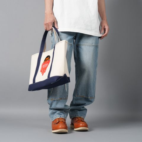 【ラスト1点】【コラボ】EU-HR8-0000-C37 / EU MILO TOTE / NAVY / トートバック  (ネイビー)