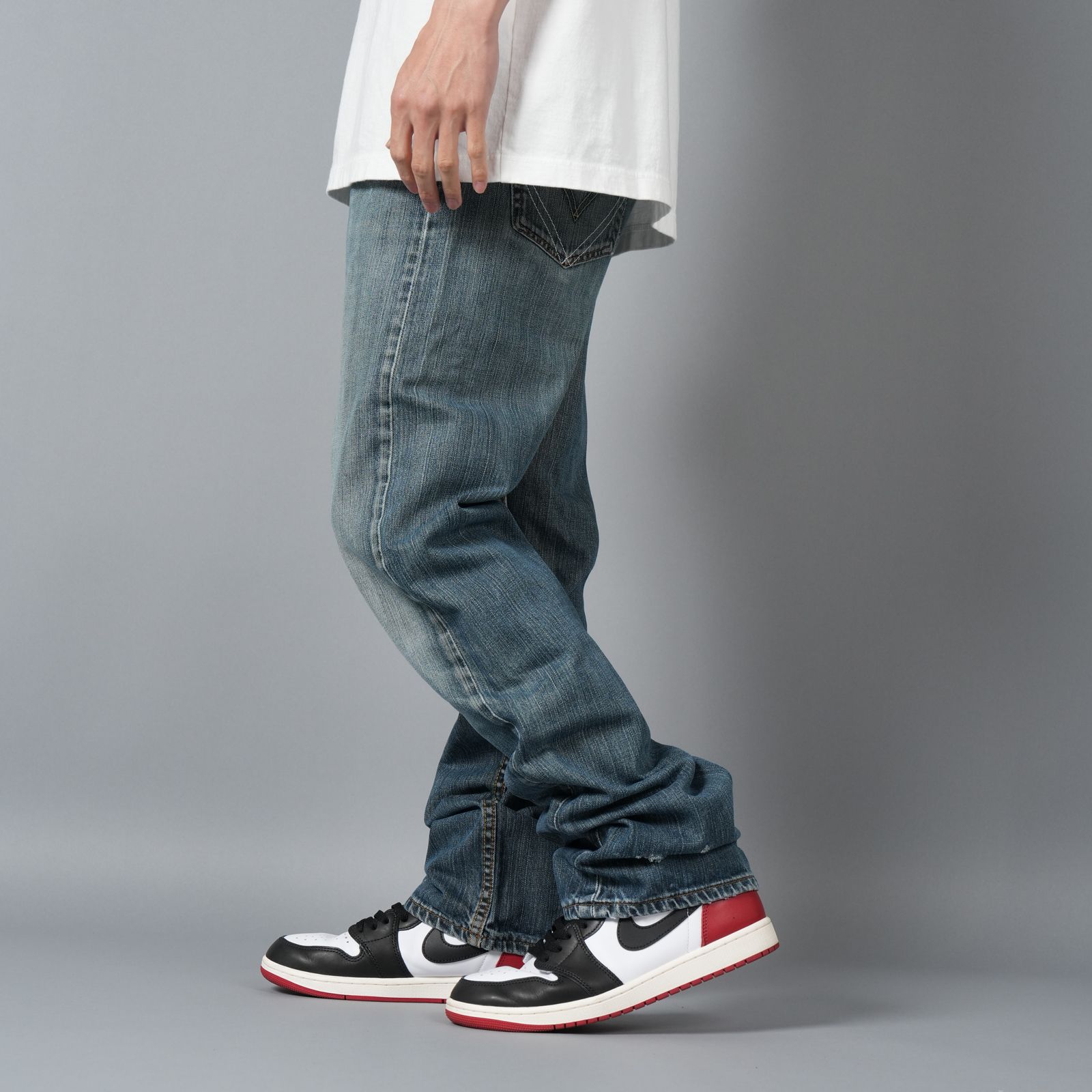 【ラスト1点】BASICKS x Vintage Levi's Heart Pocket Denim / ハートポケットデニム [32インチ] (ブルー)