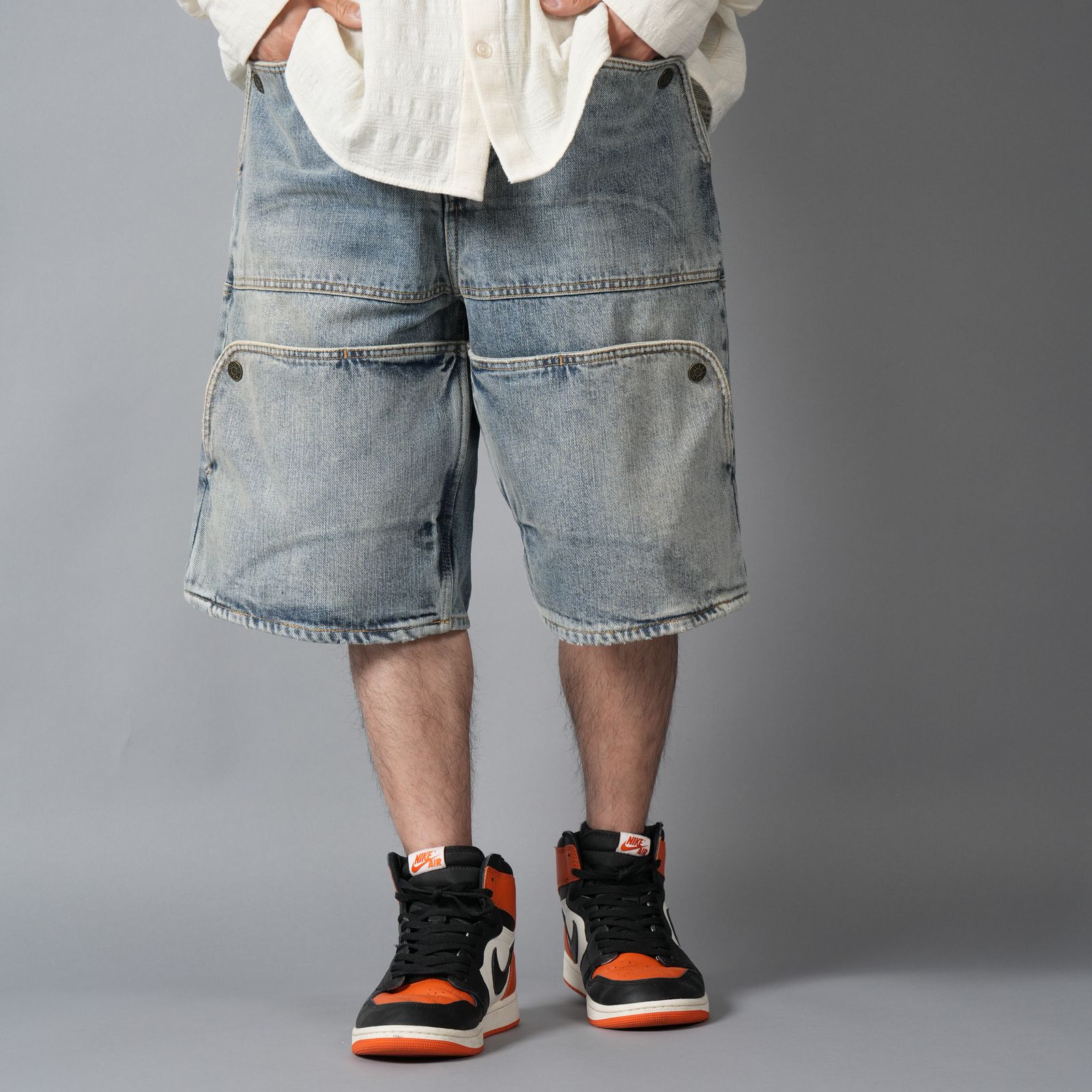 M UTILITY SHORTS / デニムショーツ (ブルー)