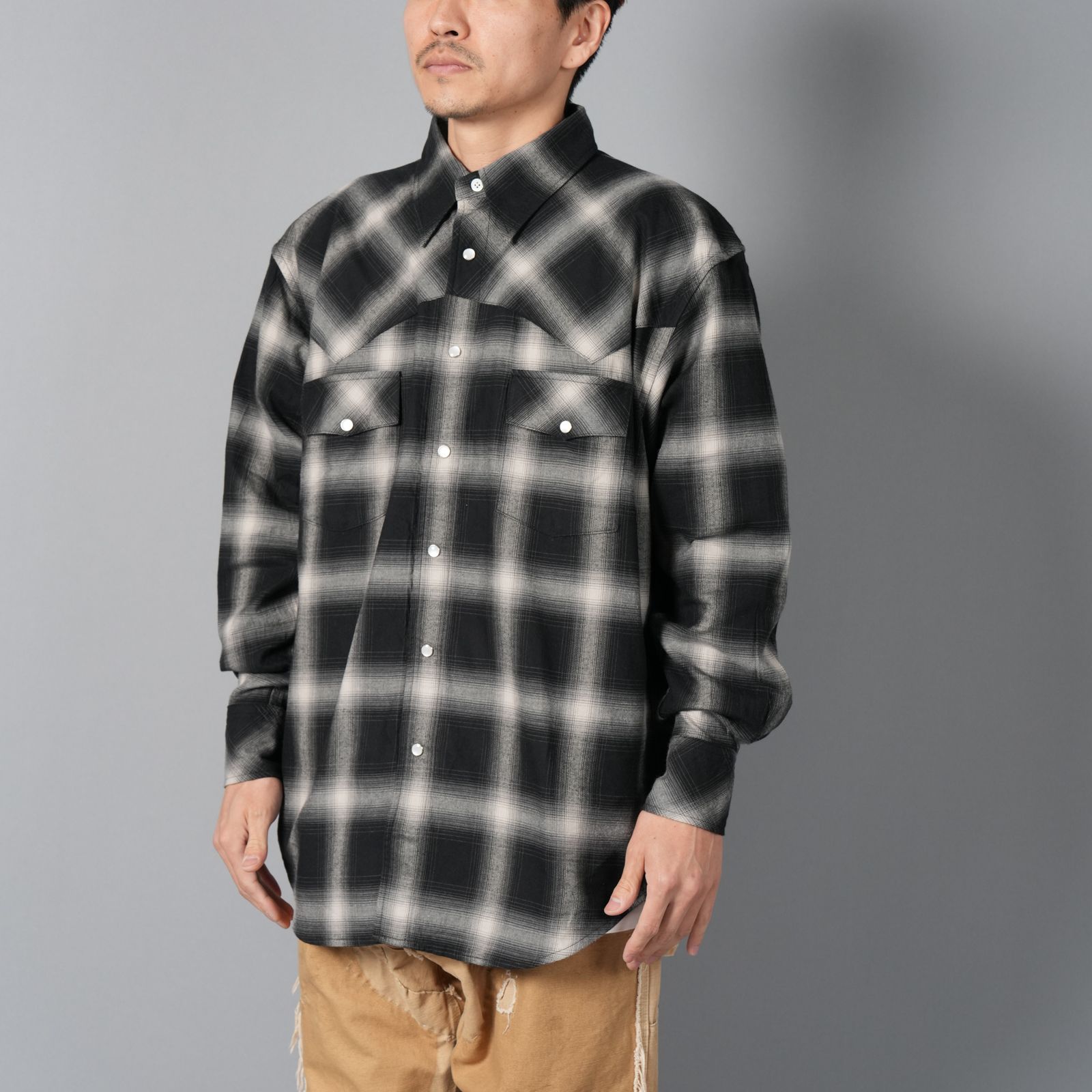 【新品】WIND AND SEA Ombre Plaid Nel Shirt WIND AND SEA Ombre Plaid Nel Shirt サイズL - メルカリ