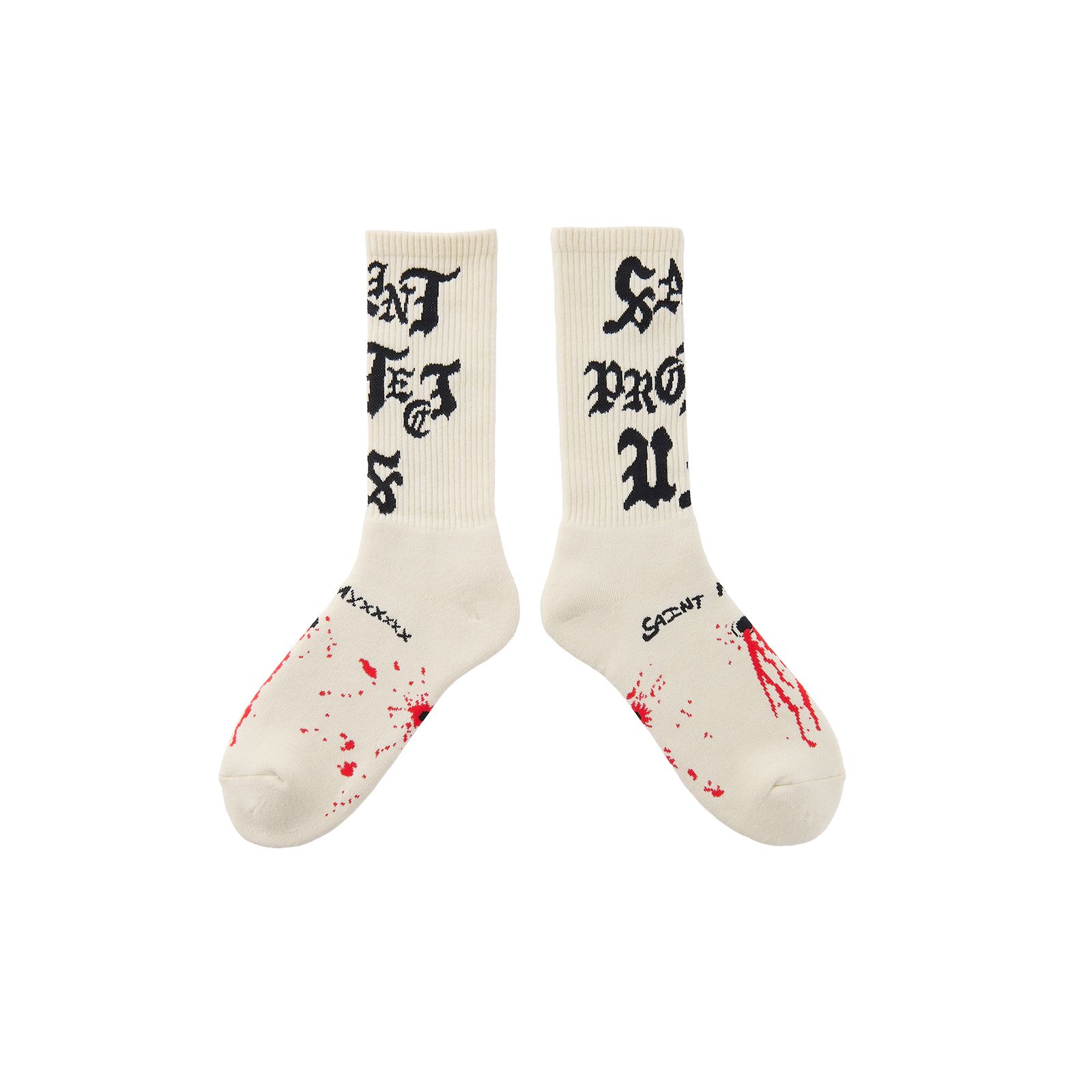 SAINT M×××××× - 【残りわずか】SM-YS1-0000-103 / SOCKS / SAINT PROTECT / WHITE /  ソックス (ホワイト) | Confidence