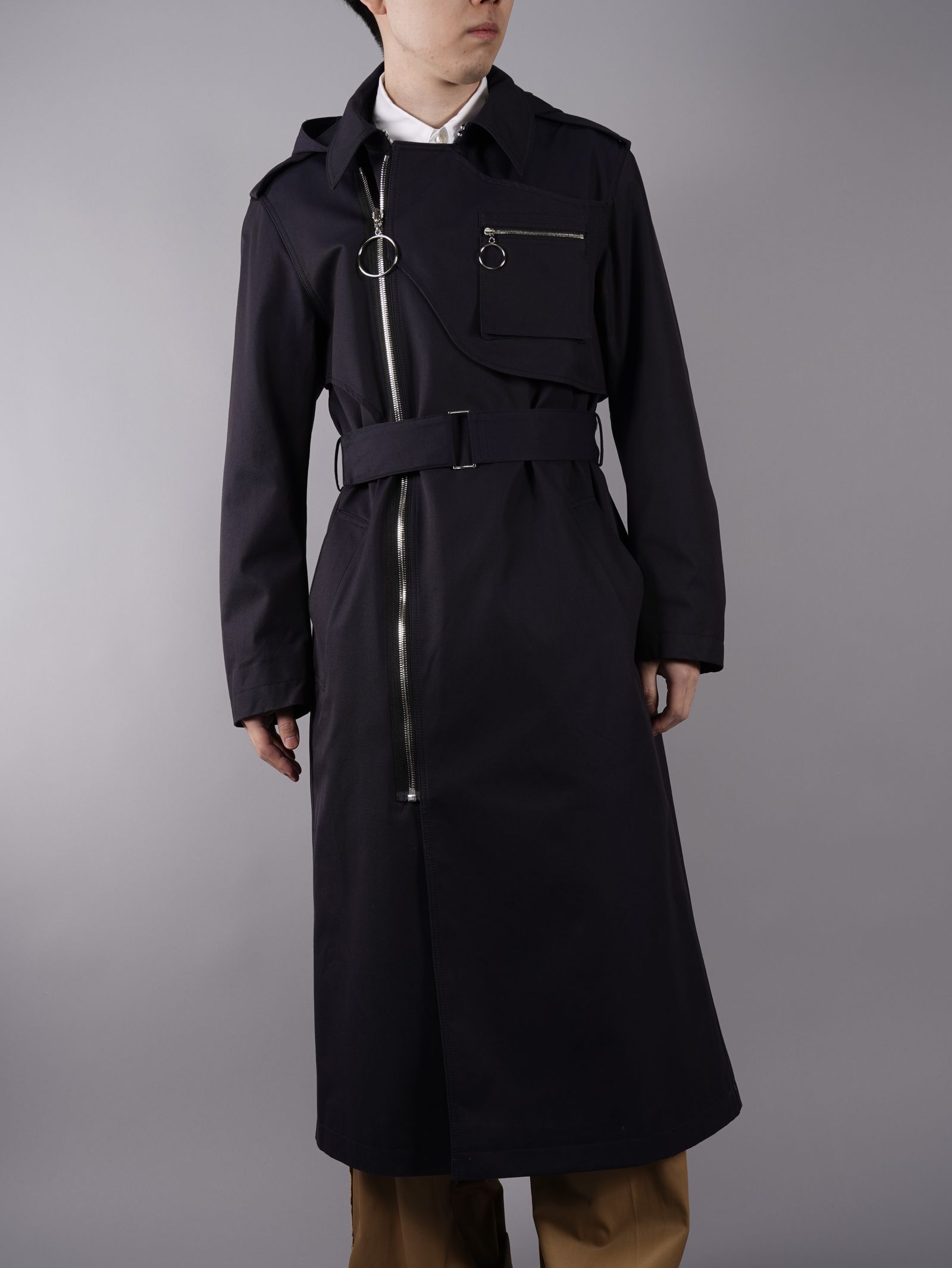 YUKI HASHIMOTO - DETACHABLE HOODED TRENCH COAT / トレンチコート 