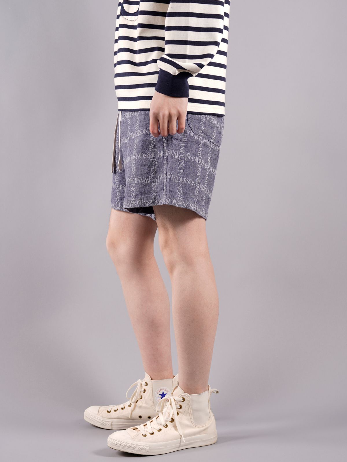 ラスト1点 / OVERSIZED SHORTS / オーバーサイズド ショーツ (ネイビー)