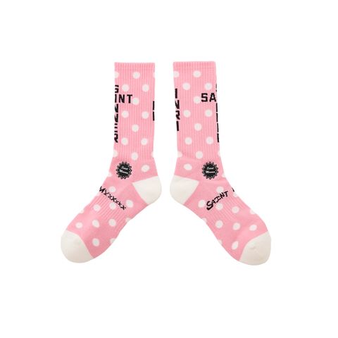 SM-MK8-0000-105 / SOCKS / DOT / PINK+WHITE / ソックス(ピンク/ホワイト)