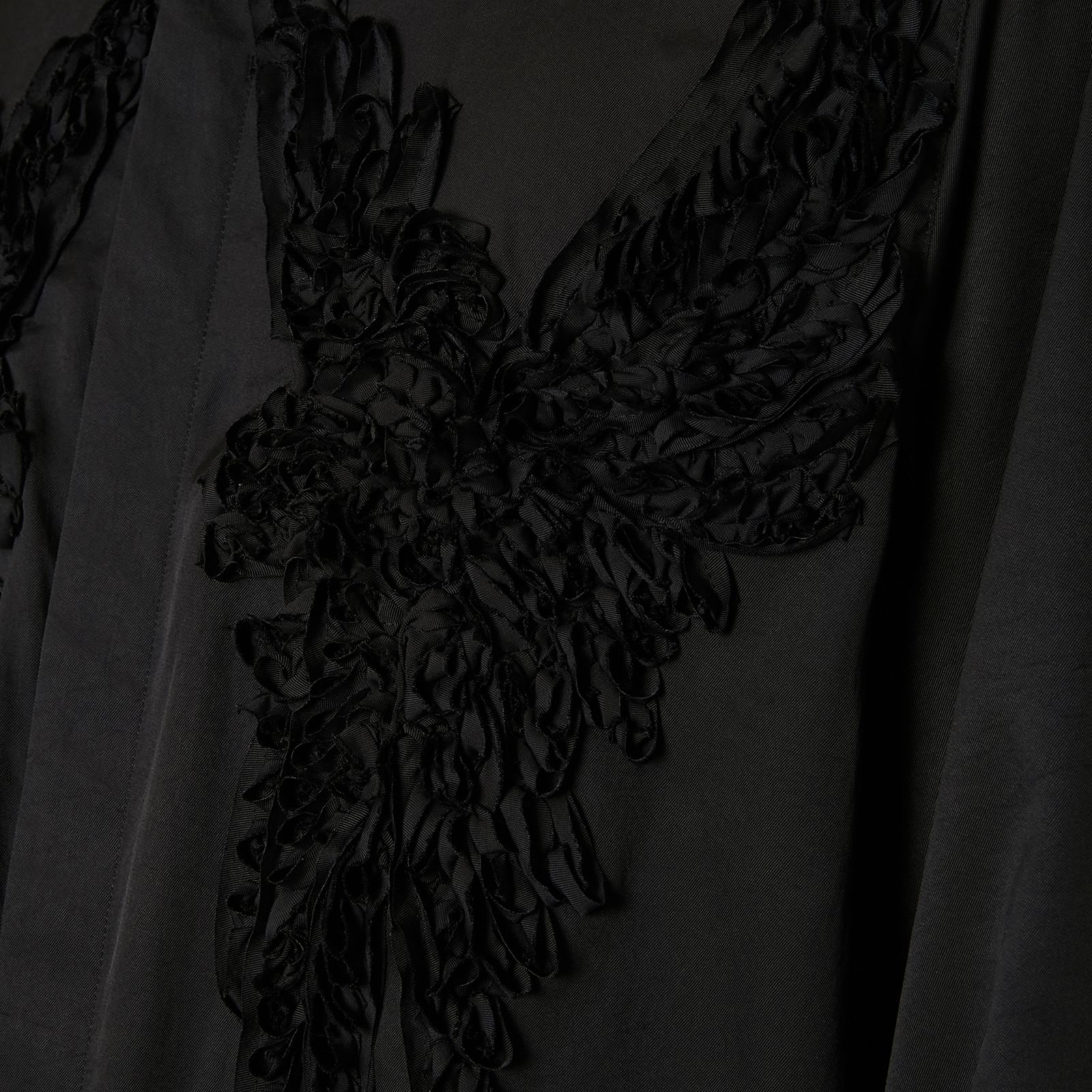 【ラスト1点】BIRD EMBROIDERY SHIRTS / バード エンブロイダリー シャツ (ブラック)