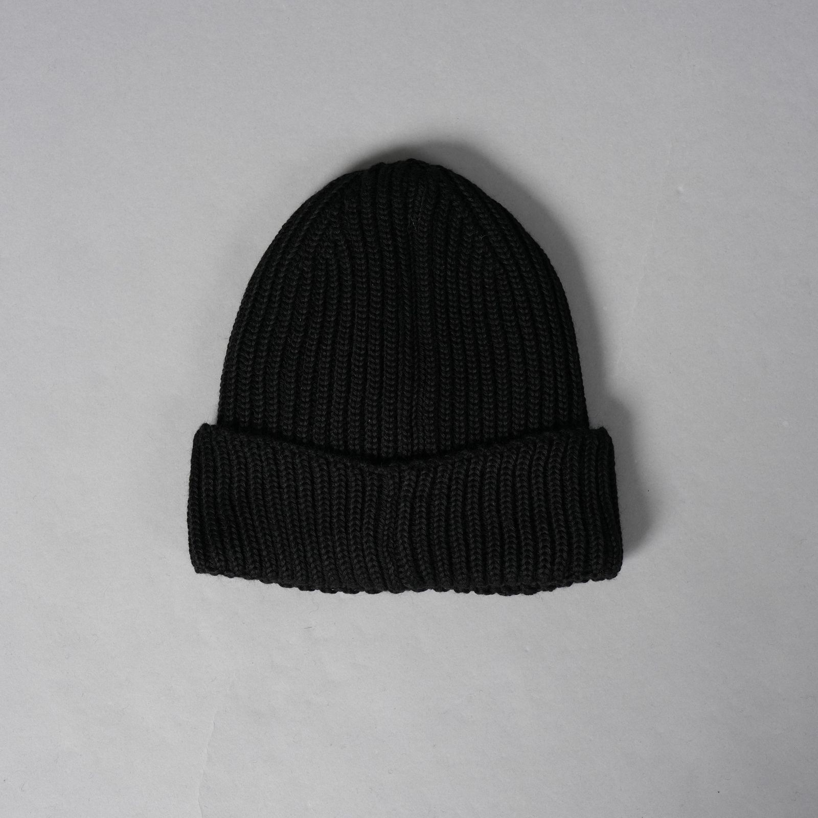 ACC KNIT CAP IN EF WOOL / ニットキャップ (ブラック)