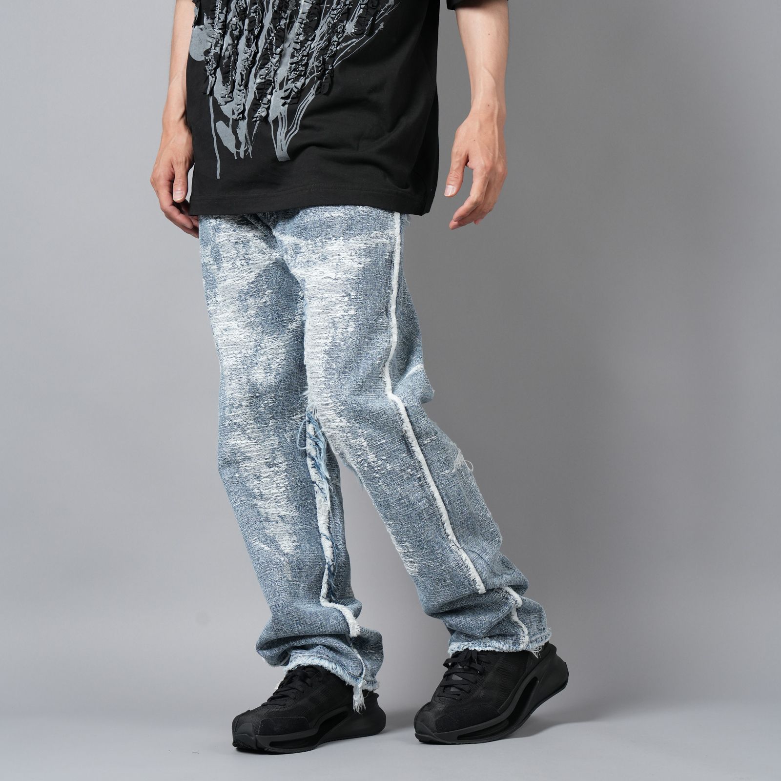 【ラスト1点】STRAIGHT DENIM PANTS / ストレート デニムパンツ (インディゴケミカル)