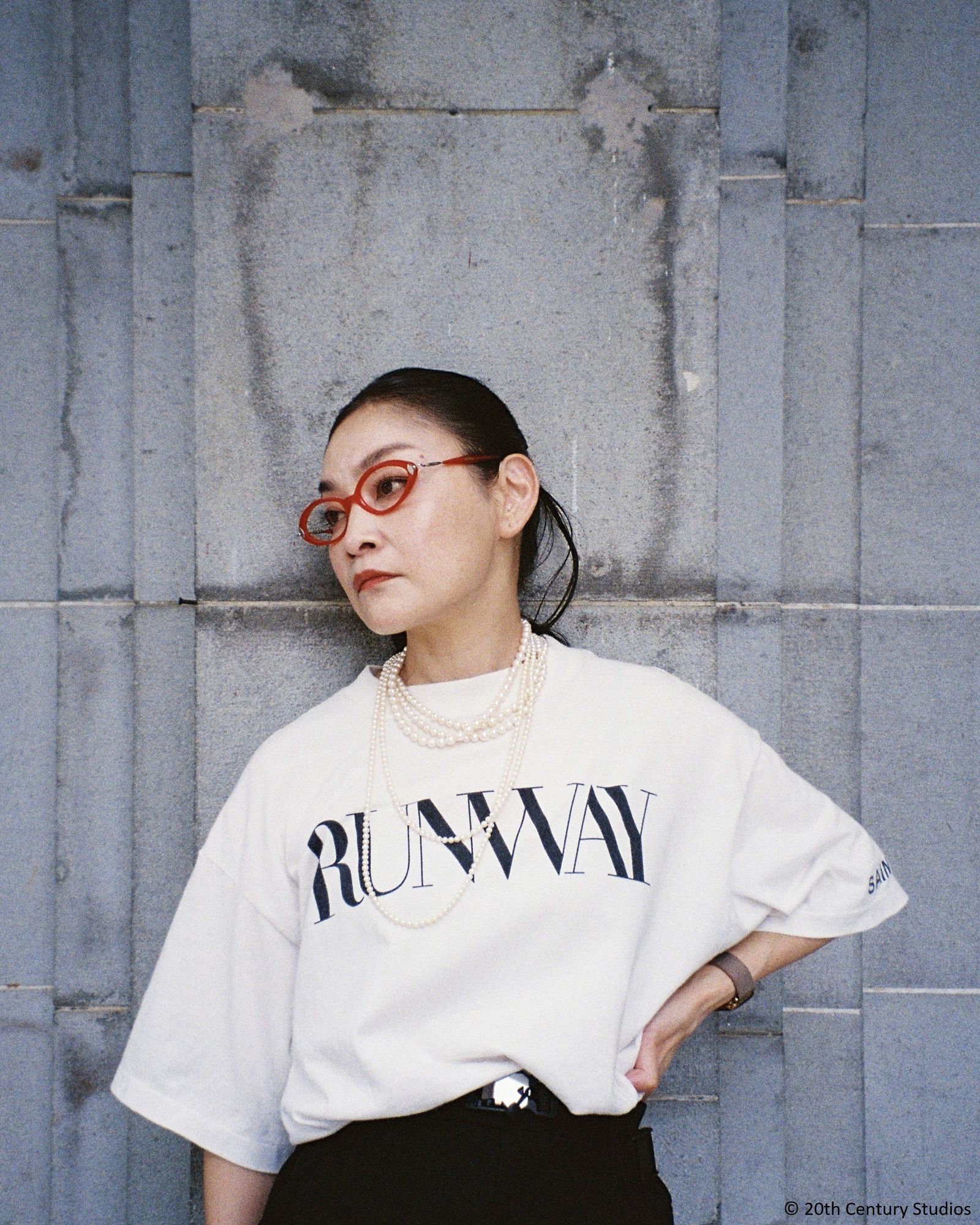 【ラスト1点】SM-MK1-0000-K01 / TDWP_SS TEE / RUNWAY / プラダを着た悪魔 / Tシャツ (ホワイト)