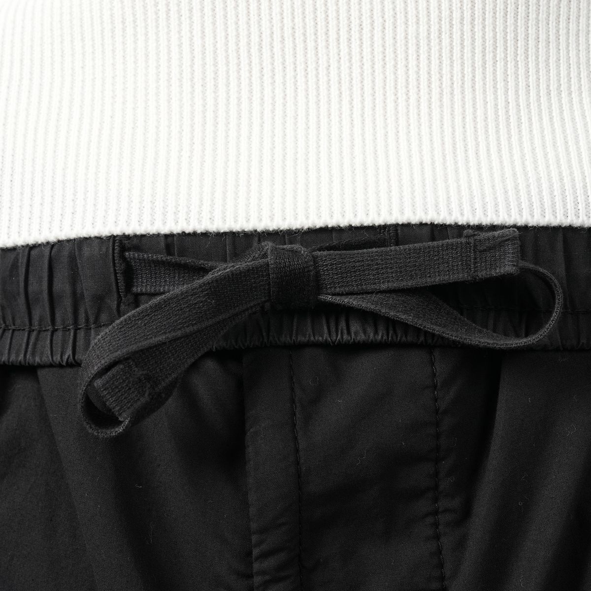 【ラスト1点】【定番アイテム】 31303 STRETCH COTTON TELA PARACADUTE GARMENT DYED / ストレッチコットン カーゴパンツ / [ガーメントダイ][ストレッチ入り]  (ブラック)