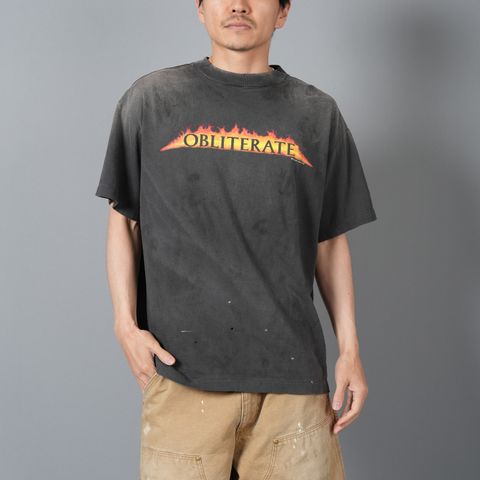 【ラスト1点】SM-HR8-0000-013 / SS TEE/OBLITERATE/ BLACK / Tシャツ (ブラック)