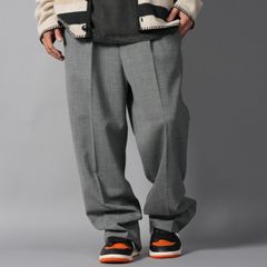 【ラスト1点】One Tuck Slacks / ワンタックスラックス (グレー)