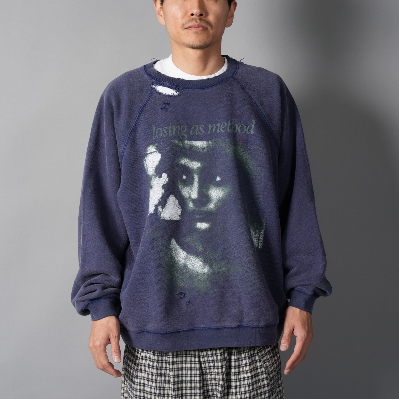SIREN, crewneck / クルネックスウェット ・ トレーナー (ネイビーブルー)