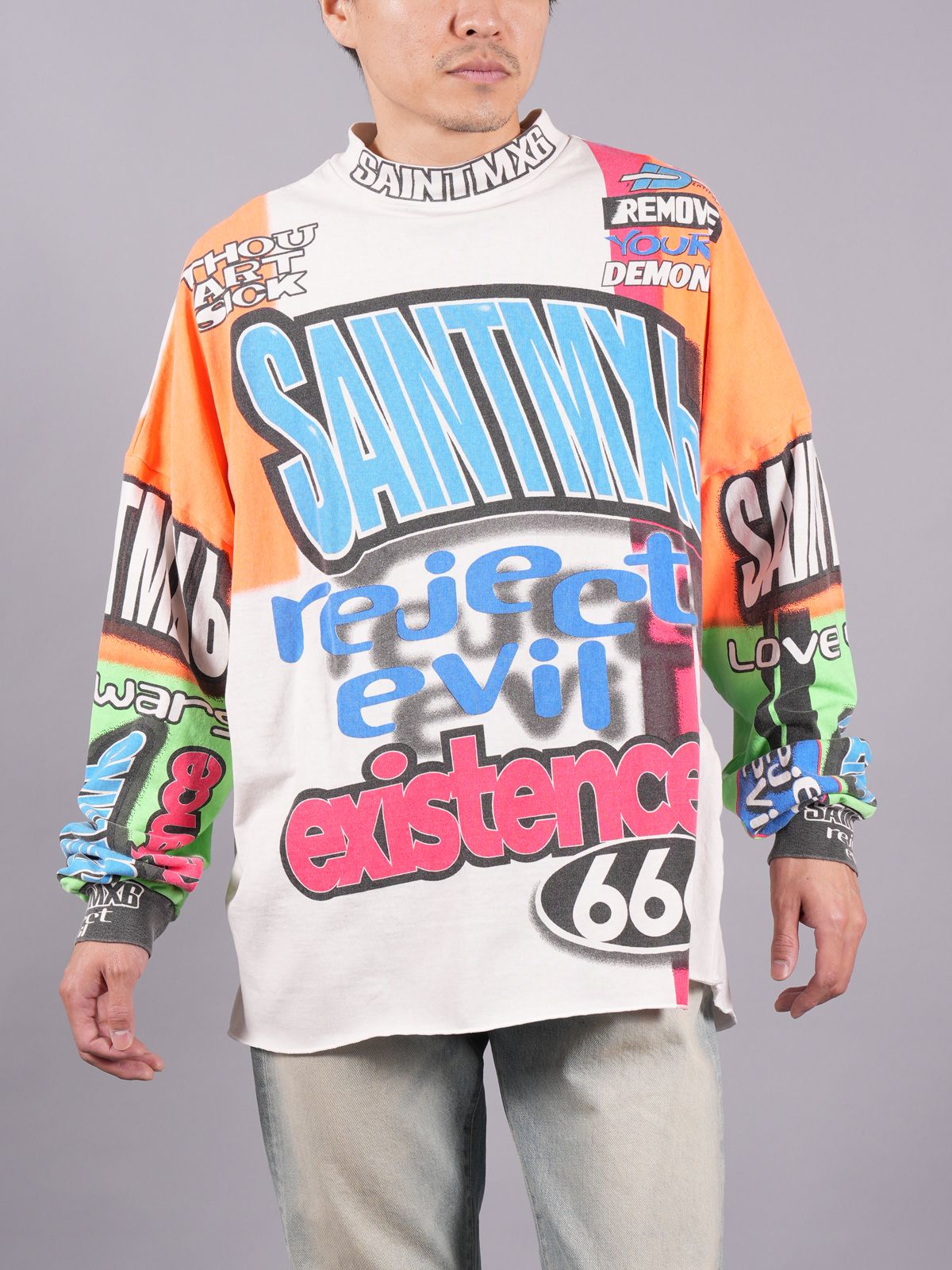 SAINT M×××××× - 【ラスト1点】 SM-S23-0000-037 / LS TEE / MOTOCROSS