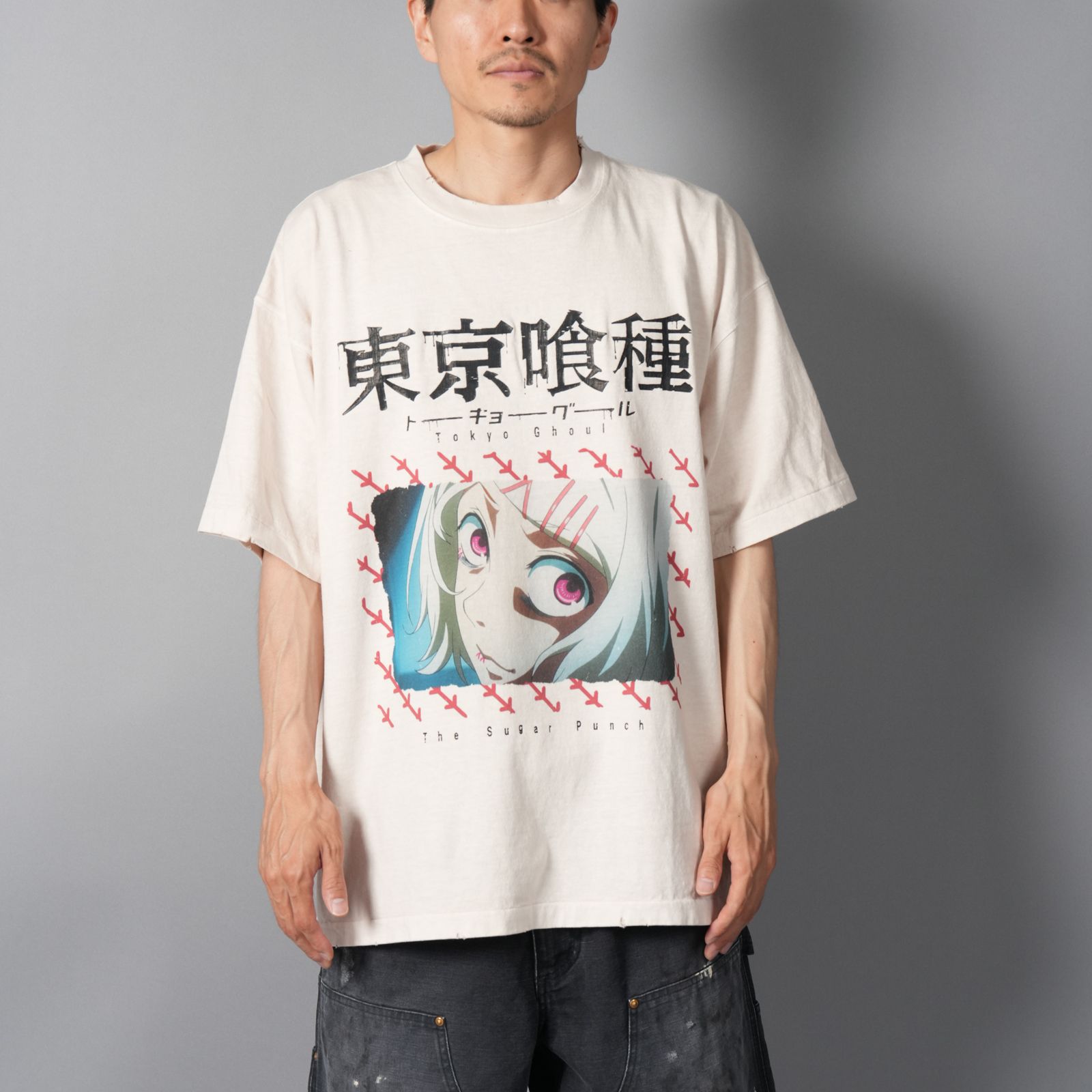 【残りわずか】[東京喰種]  TTGM25SM009 / S/S T-Shirt   (JUZO)  / Tシャツ (ホワイト)