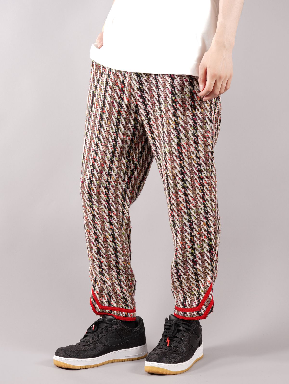 ラスト1点 / BASEBALL STRIPE PANTS / ベースボール ストライプ パンツ (レッド)