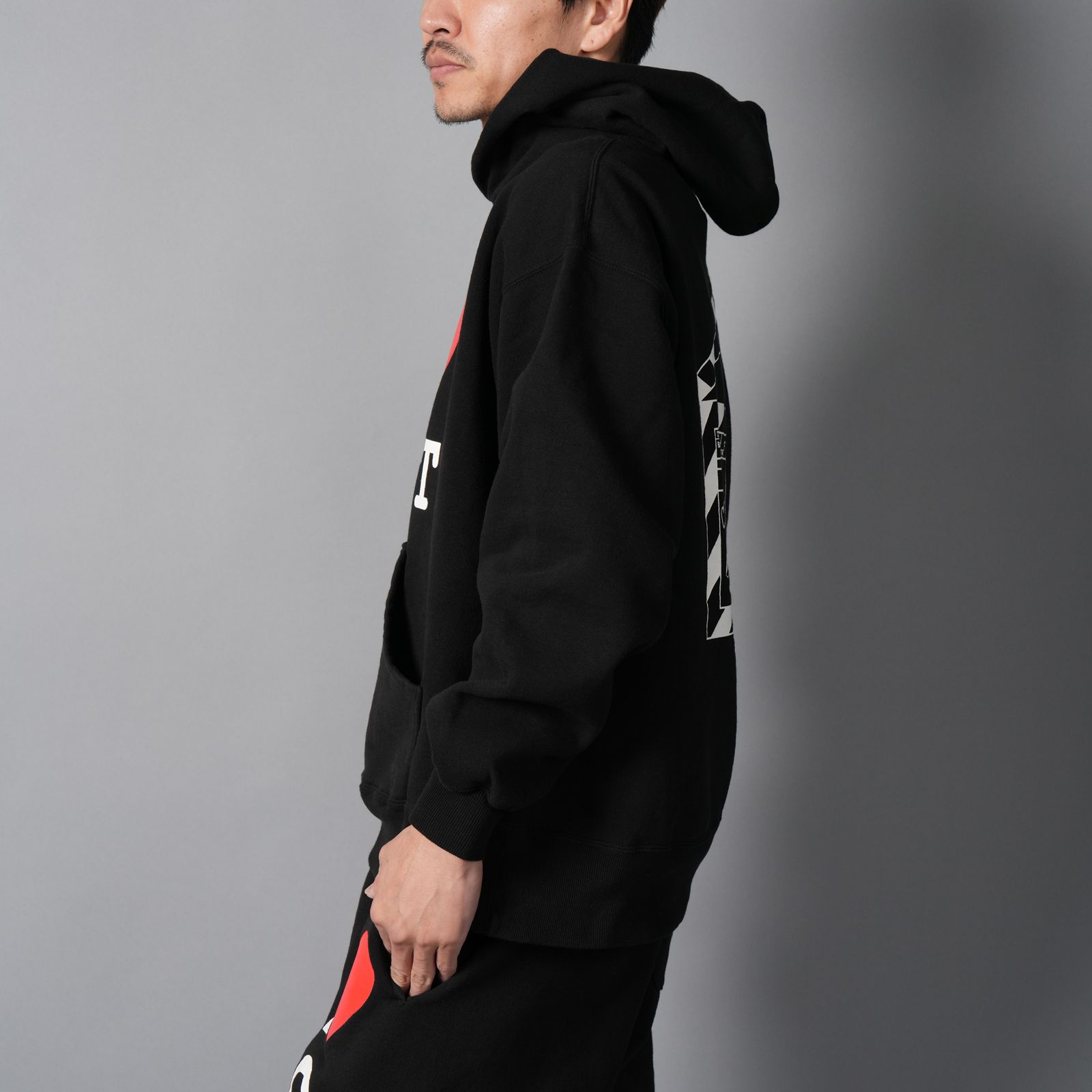 SM-MK8-0000-057 / HOODIE / I LOVE SAINT / BLACK / パーカー・フーディー (ブラック)